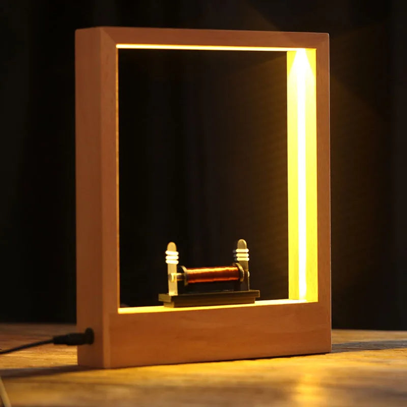 Dekorativní LED lampa s efektem peří v minimalistickém designu – na stůl nebo na zeď 4