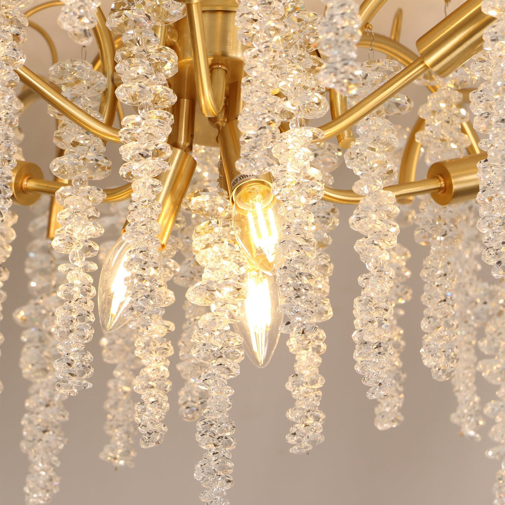 Designová stropní lampa s přírodní strukturou a jemným světlem 3