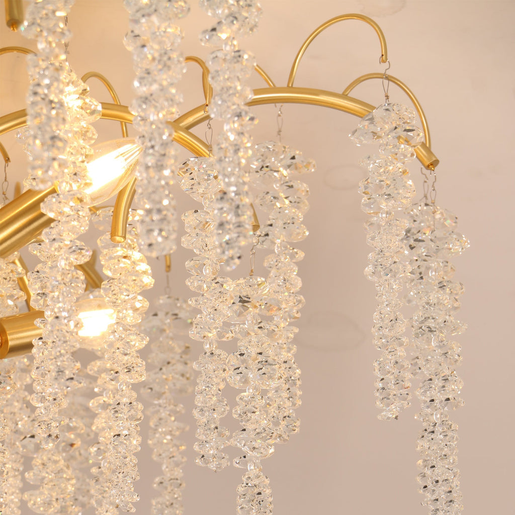 Designová stropní lampa s přírodní strukturou a jemným světlem 4