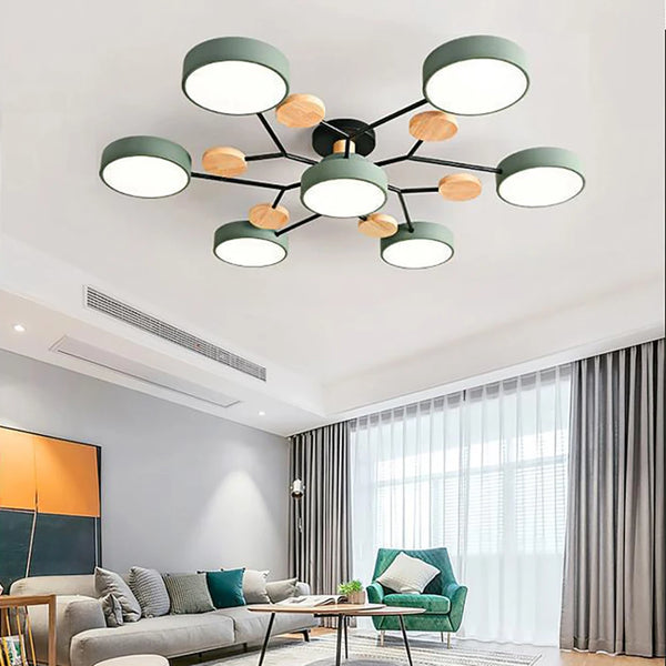 Designová tenká stropní lampa s ručně dokončenými detaily 2