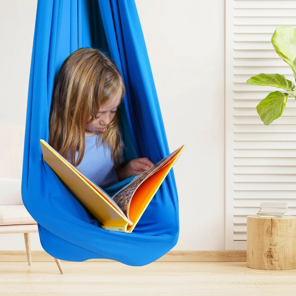 Dětská houpačka s kokonovým designem pro vnitřní použití, ideální pro zábavu a hraní, 7