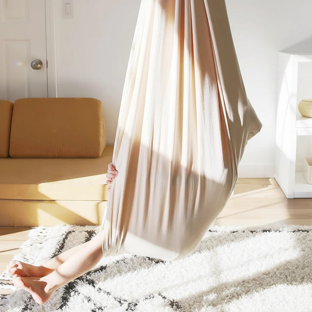 Dětská houpačka s kokonovým designem pro vnitřní použití, ideální pro zábavu a hraní, 8