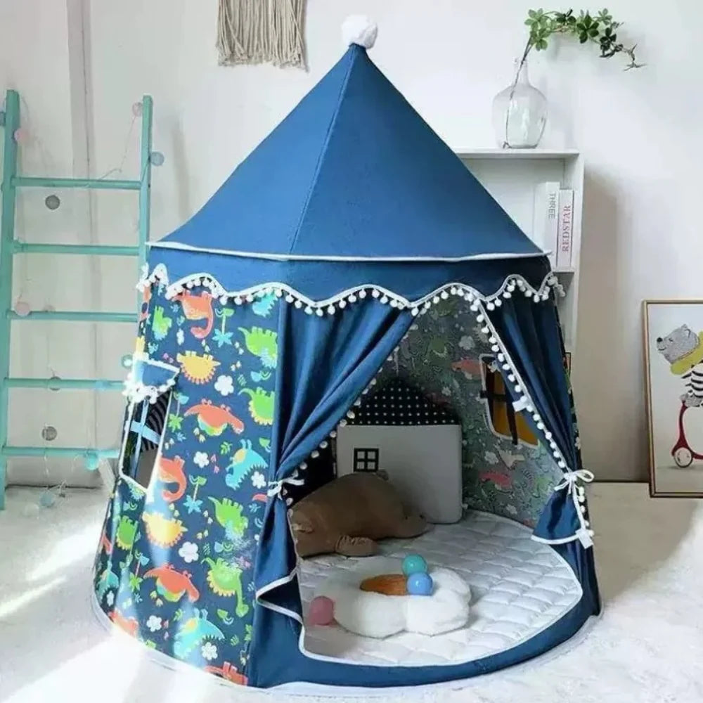 Dětský stan teepee pro hraní a relaxaci, skládací design s pastelovými barvami, vyrobený 5