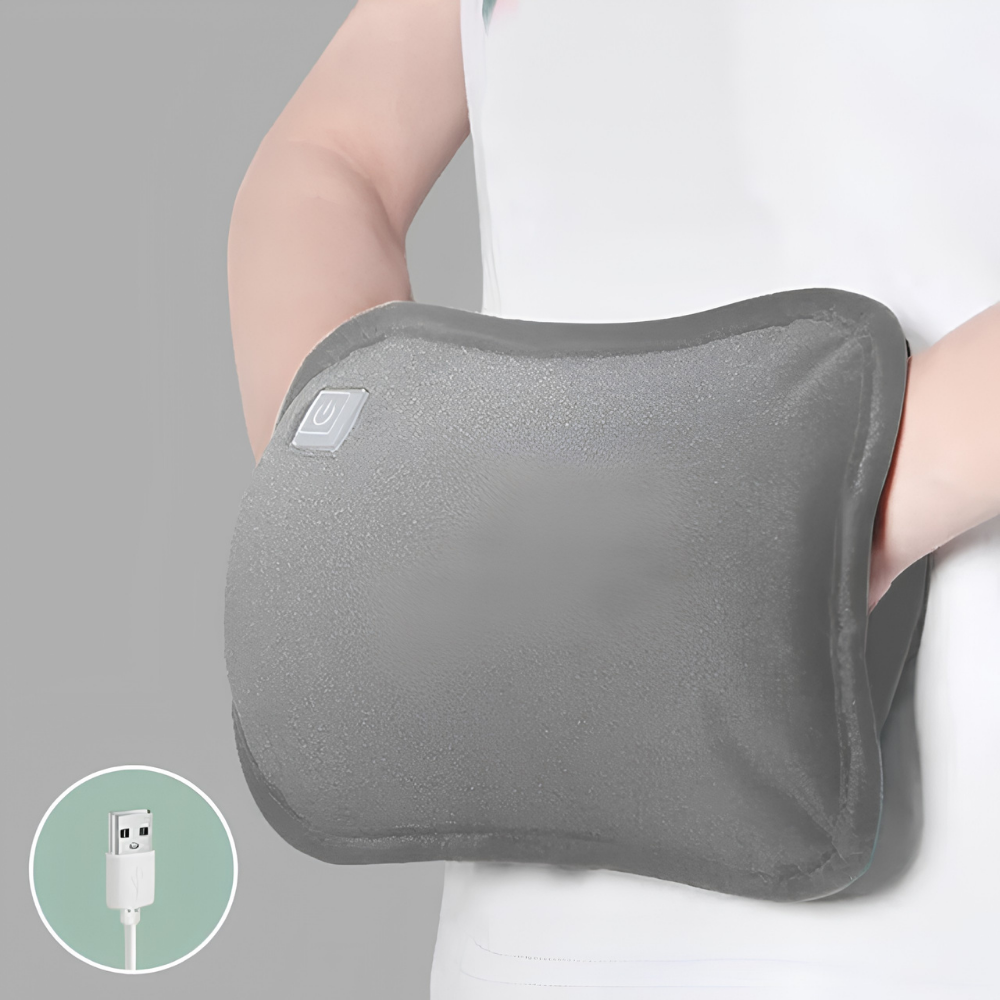 Dobíjecí USB ohřívač rukou se třemi nastaveními teploty – přenosný a plyšový design 0