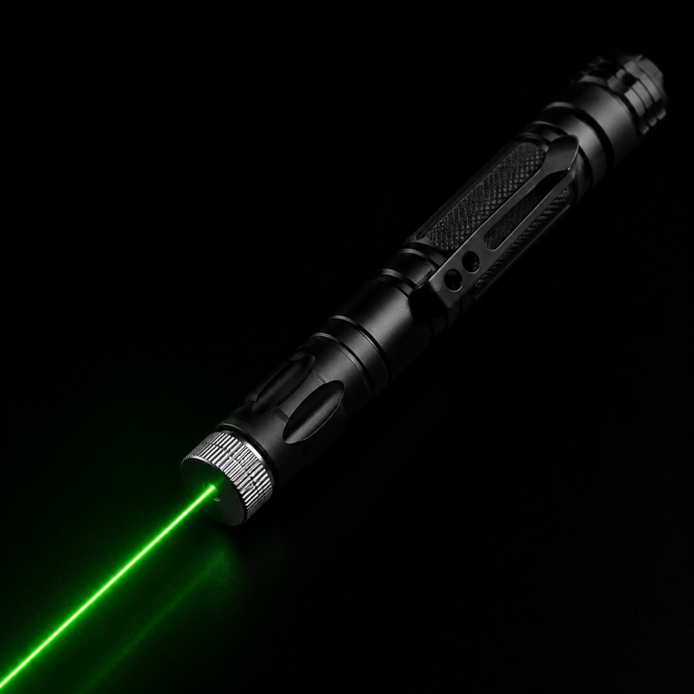 Dobíjecí laserové ukazovátko s nastavitelným zaostřováním – hliníkové provedení s dlouhým dosahem 0