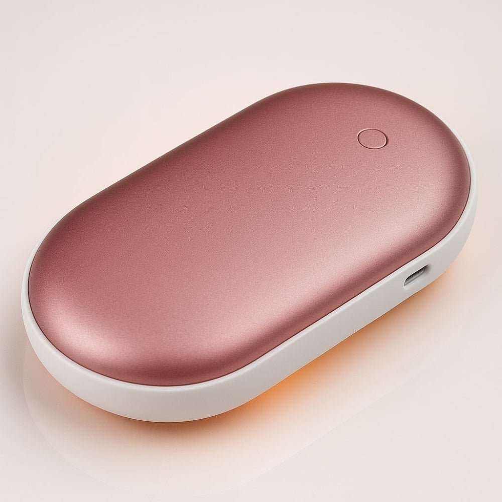 Dobíjecí ohřívač rukou s vestavěnou powerbankou – přenosný design s úchopem 3