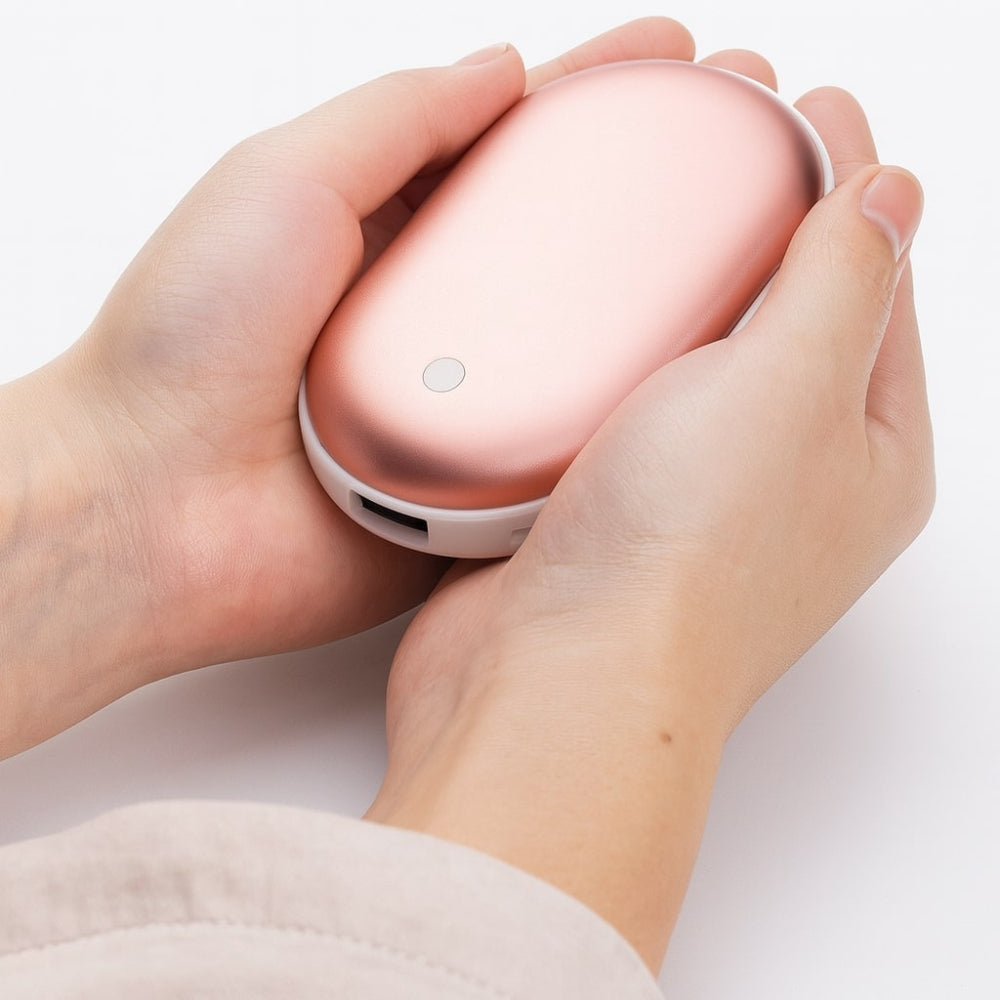 Dobíjecí ohřívač rukou s vestavěnou powerbankou – přenosný design s úchopem 5