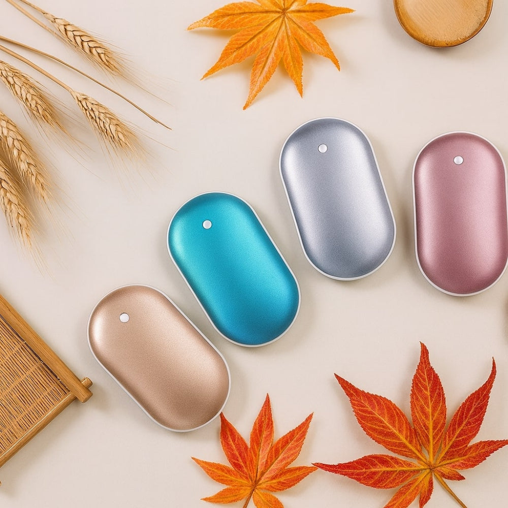 Dobíjecí ohřívač rukou s vestavěnou powerbankou – přenosný design s úchopem 8