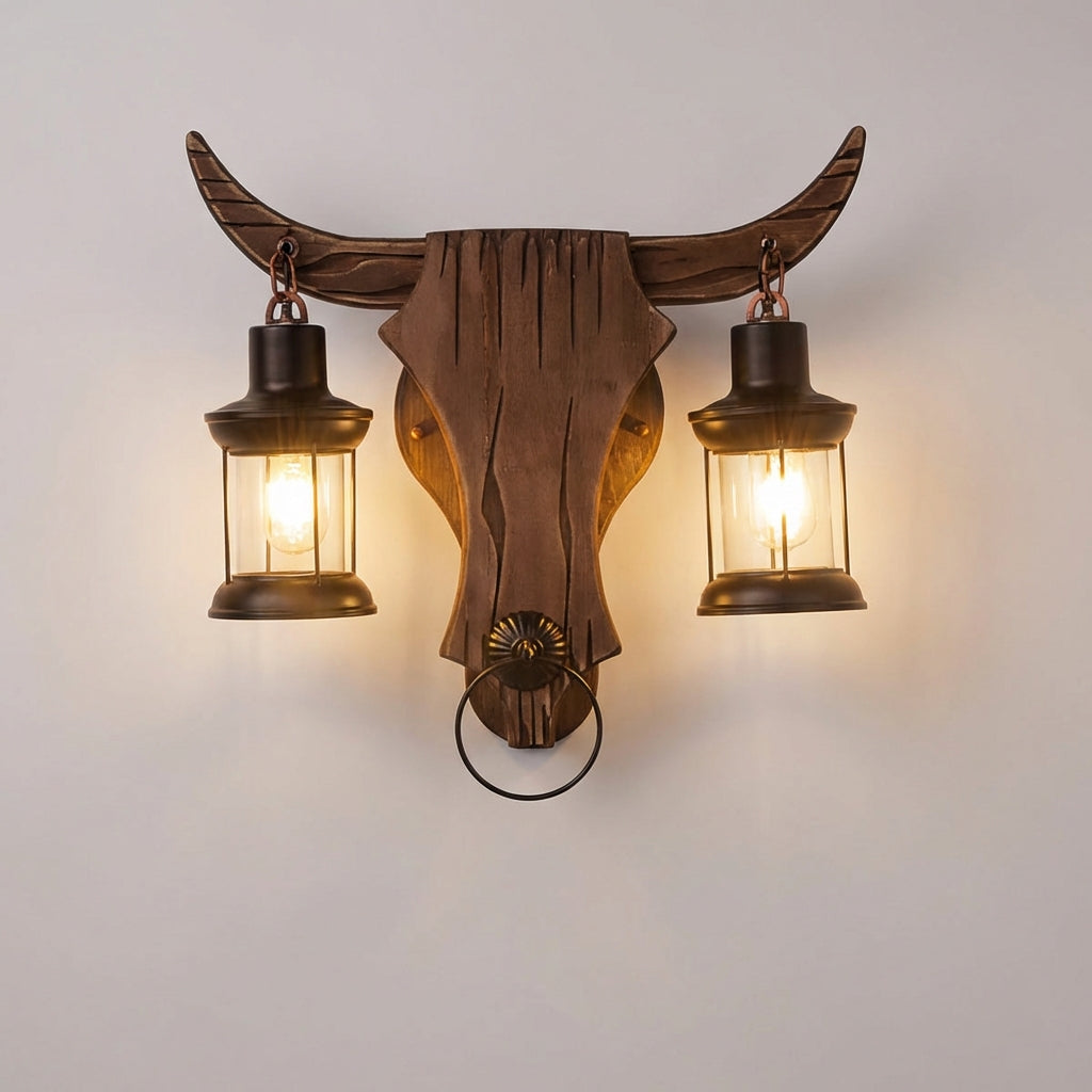 Dvojitá LED nástěnná svítidla – klasický vintage styl v černé povrchové úpravě 1