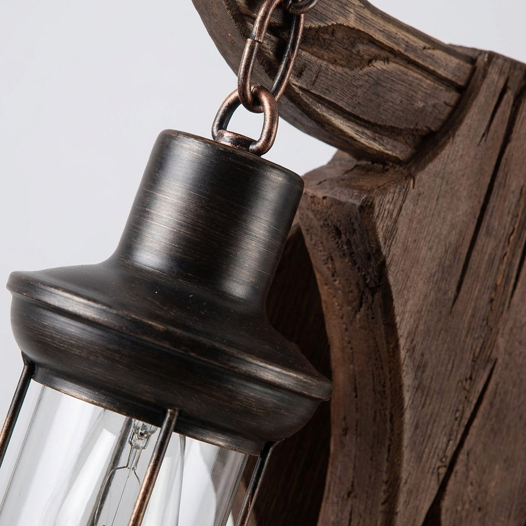 Dvojitá LED nástěnná svítidla – klasický vintage styl v černé povrchové úpravě 2
