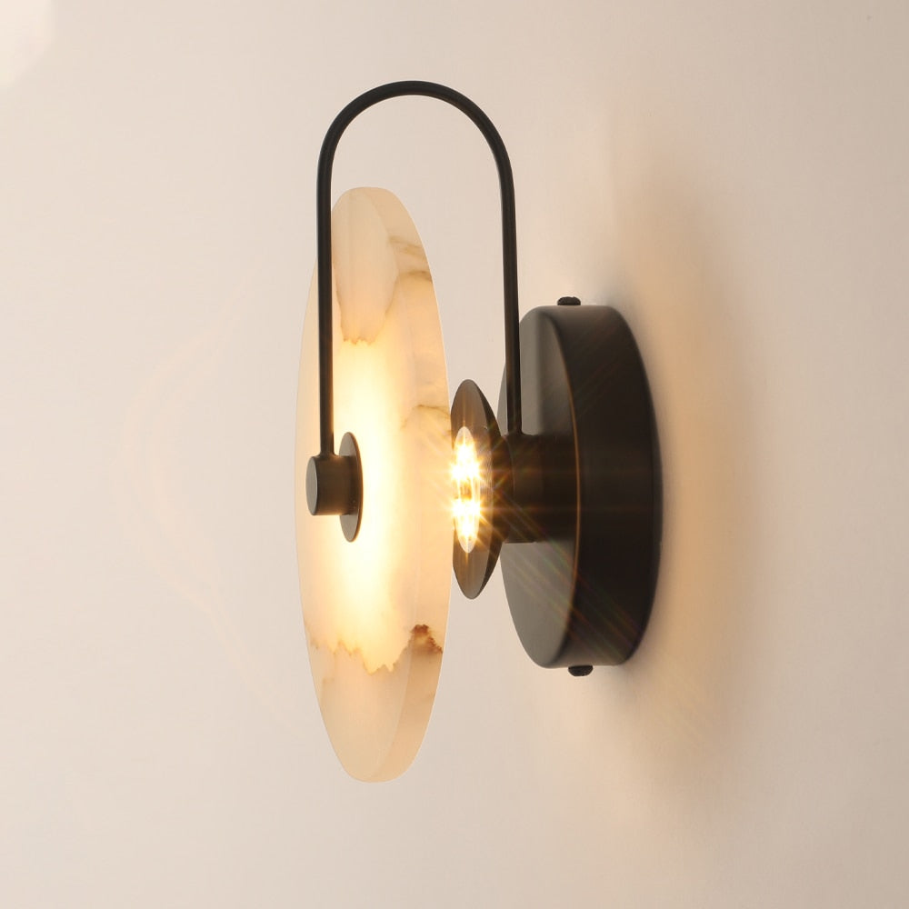 Elegantní LED nástěnné svítidlo s mramorovou povrchovou úpravou – moderní nástěnné svítidlo pro stylové osvětlení domácnosti 3