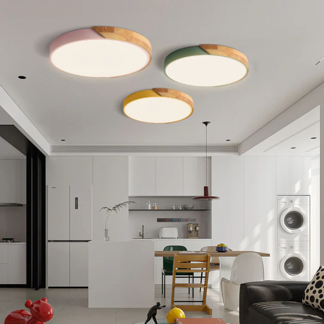 Elegantní LED stropní lampa ve skandinávském stylu 1