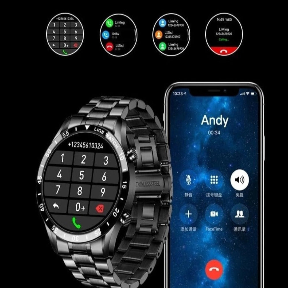 Elegantní chytré hodinky 4G s AMOLED displejem – sledování zdraví a aktivity 4
