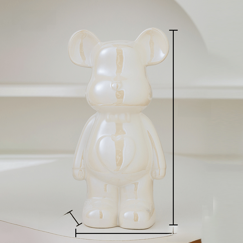 Elegantní figurka medvídka pro moderní dekoraci 12