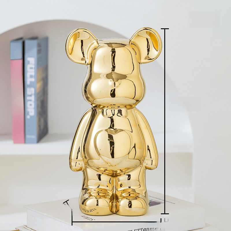 Elegantní figurka medvídka pro moderní dekoraci 6