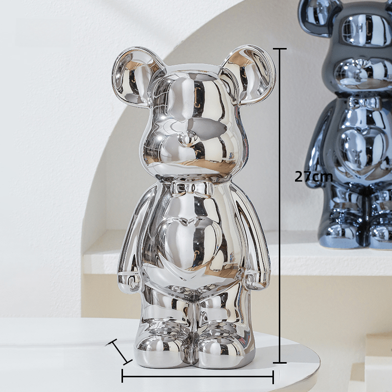 Elegantní figurka medvídka pro moderní dekoraci 8
