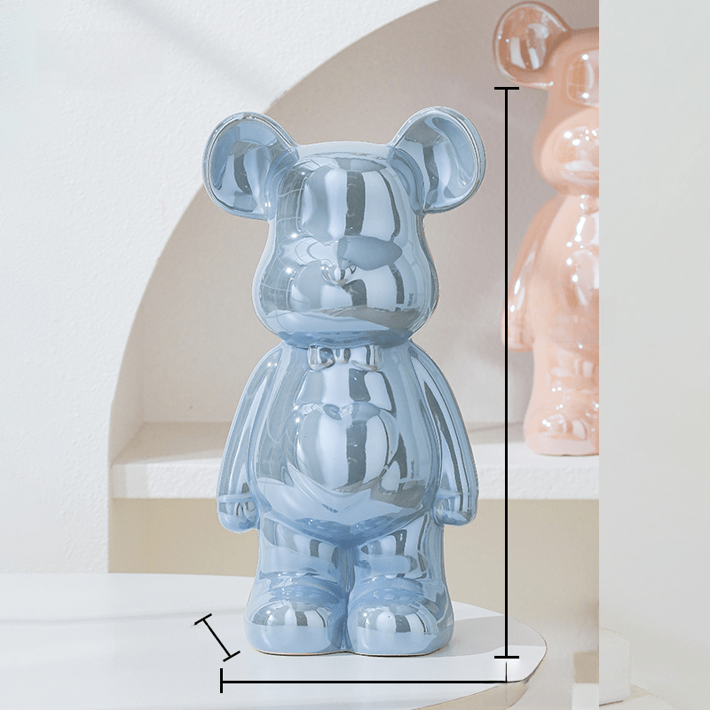 Elegantní figurka medvídka pro moderní dekoraci 9