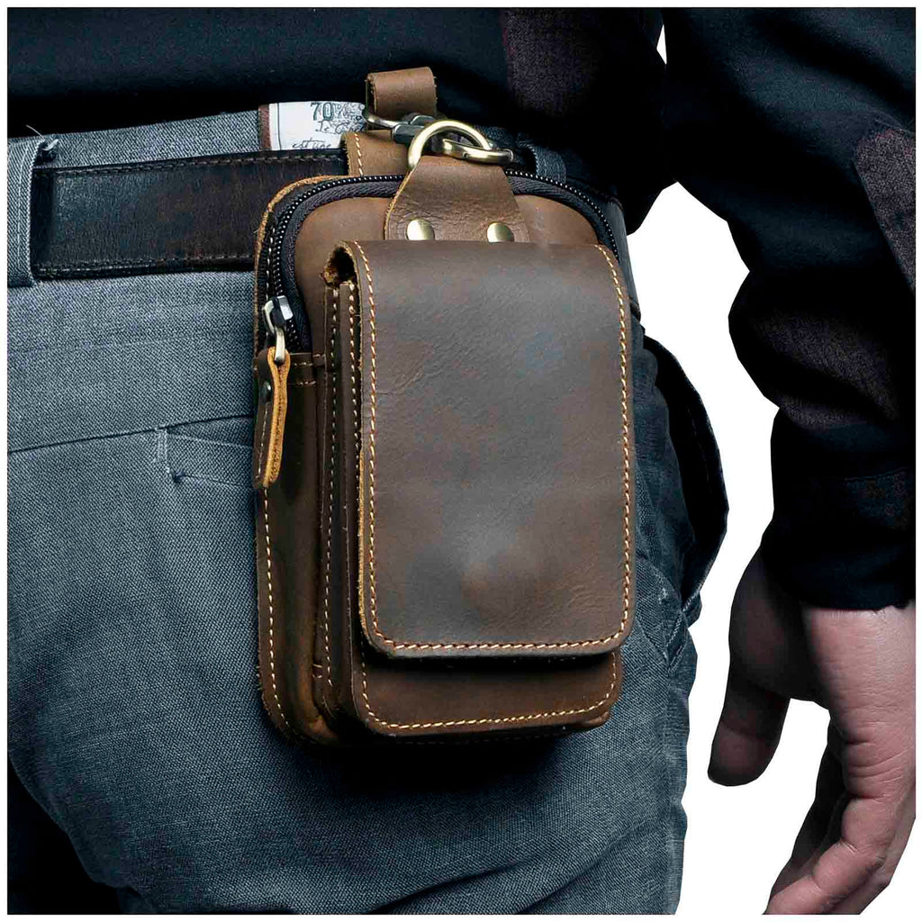 Elegantní kožená ledvinka pro muže 1