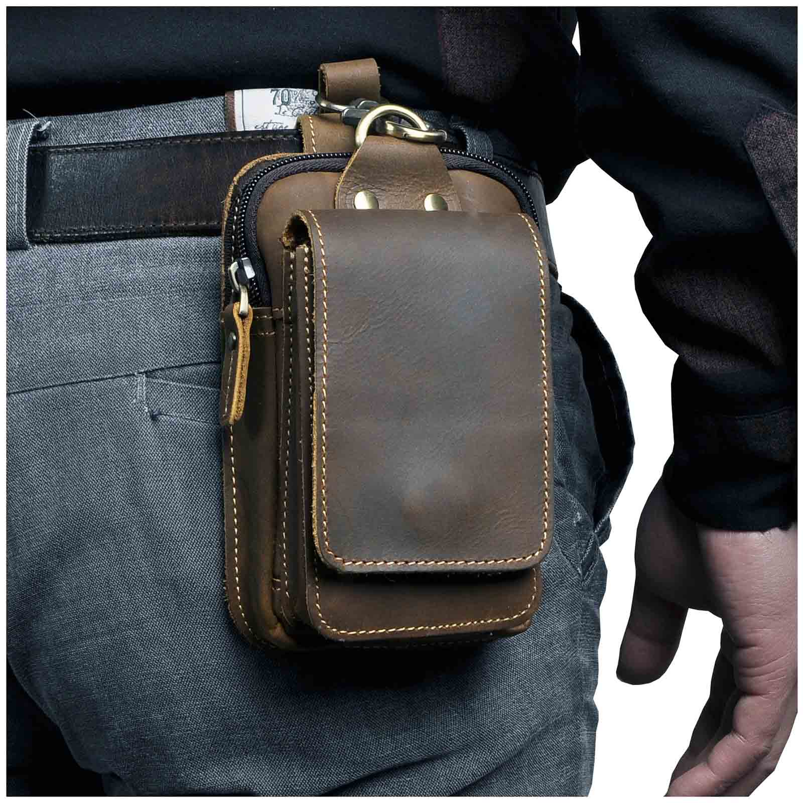 Elegantní kožená ledvinka pro muže 1