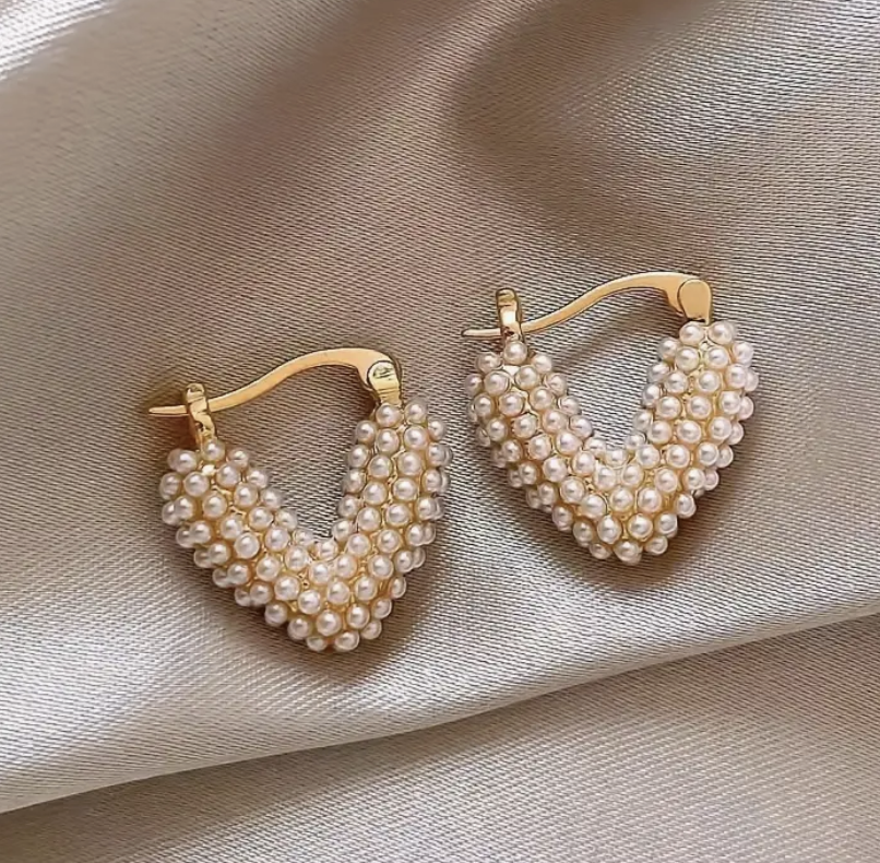Elegantní náušnice ve tvaru srdce 4