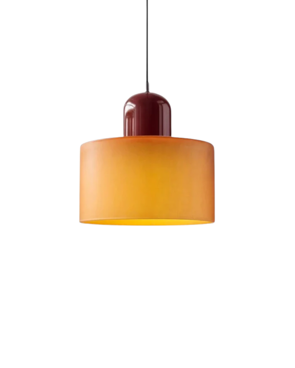 Elegantní závěsná lampa se sochařskou siluetou 0