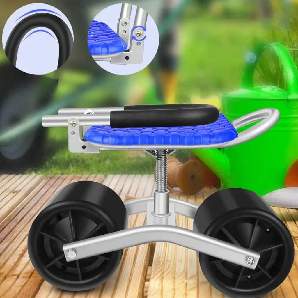 Ergonomická, nastavitelná zahradní židle s rotací 360° a odolnou ocelí - pohodlný zahradní nábytek pro zábavu bez bolesti 3