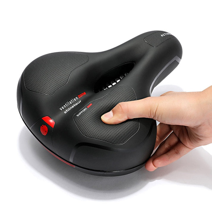 Ergonomické sedlo na kolo s gelovým polstrováním a konstrukcí tlumící nárazy pro pohodlnou jízdu na kole 1
