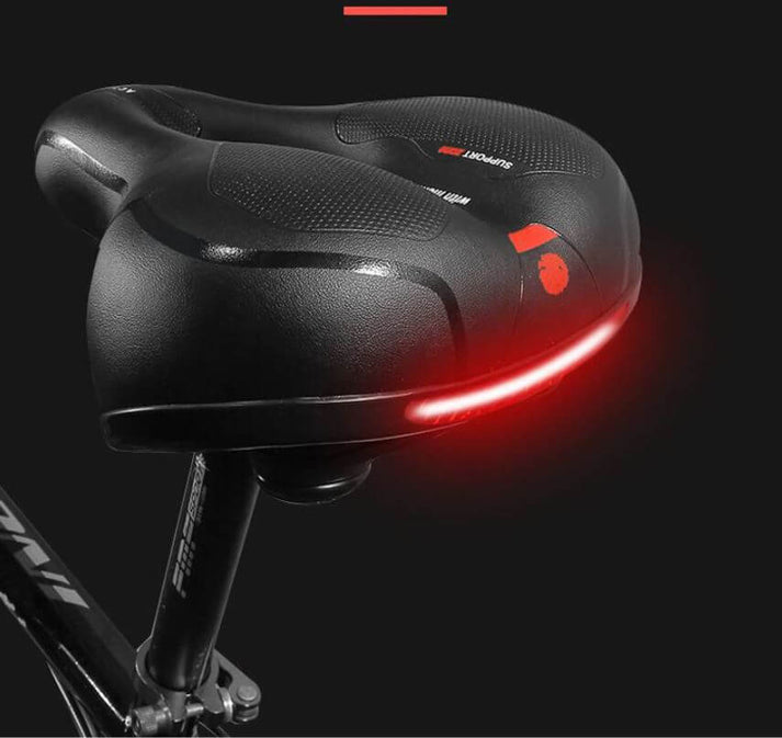 Ergonomické sedlo na kolo s gelovým polstrováním a konstrukcí tlumící nárazy pro pohodlnou jízdu na kole 5