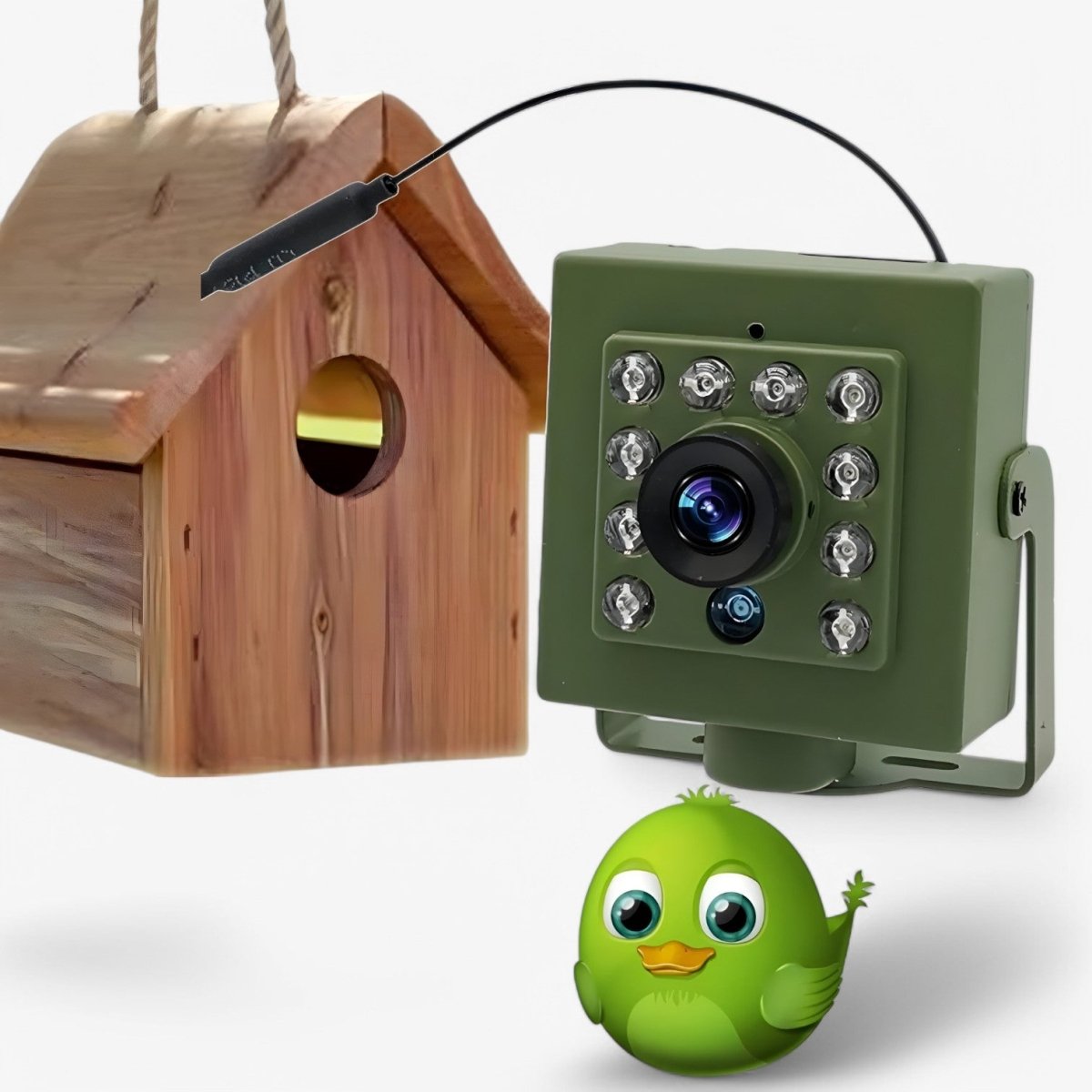 HD kamera na divokou zvěř s nočním viděním a detekcí pohybu, odolná IP66 kovová 1