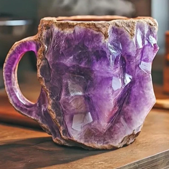 Hrnek na kávu z minerálního křišťálu, elegantní design, 300 ml – jedinečný styl a funkčnost 1