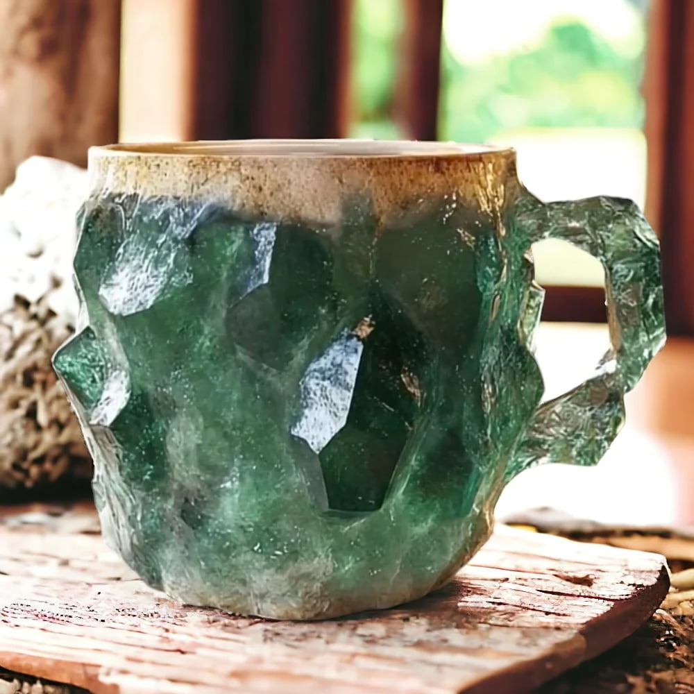 Hrnek na kávu z minerálního křišťálu, elegantní design, 300 ml – jedinečný styl a funkčnost 2