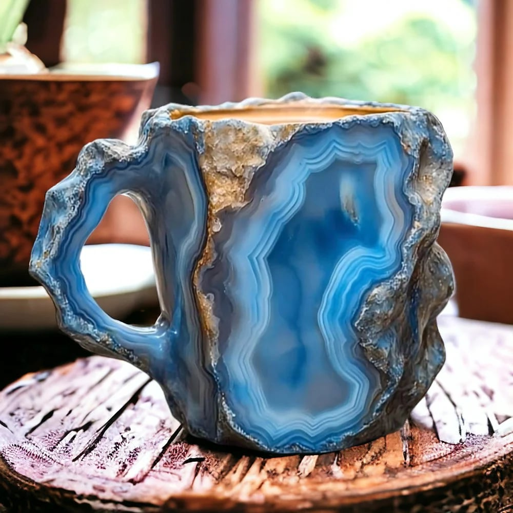 Hrnek na kávu z minerálního křišťálu, elegantní design, 300 ml – jedinečný styl a funkčnost 5