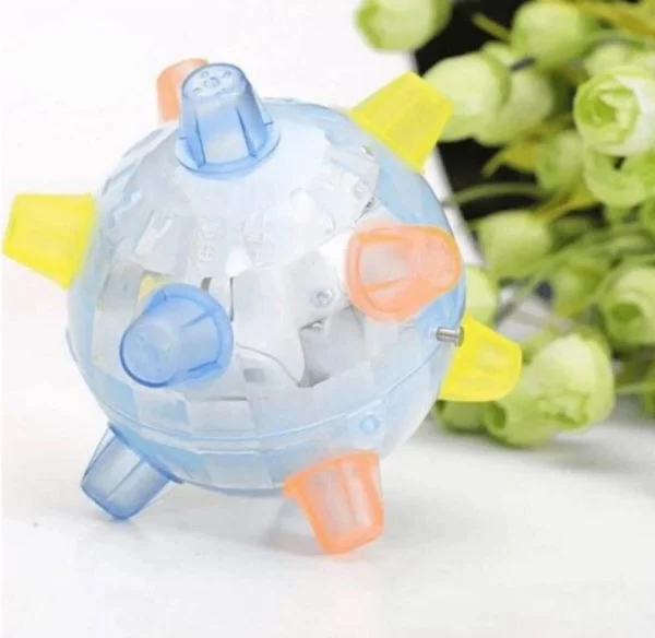 Interaktivní LED Míček pro Psy s Blikajícími Světly – Bezpečný Netoxický Plast, 13 cm 1
