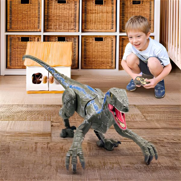 Interaktivní hračka dinosaurus Raptor X s realistickými pohyby a zvuky - na dálkové ovládání pro děti od 4 let 0