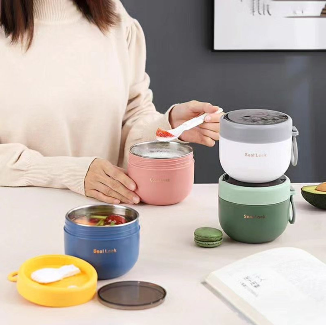 Izolovaný obědový box z nerezové oceli – kompaktní a nepropustný design 6