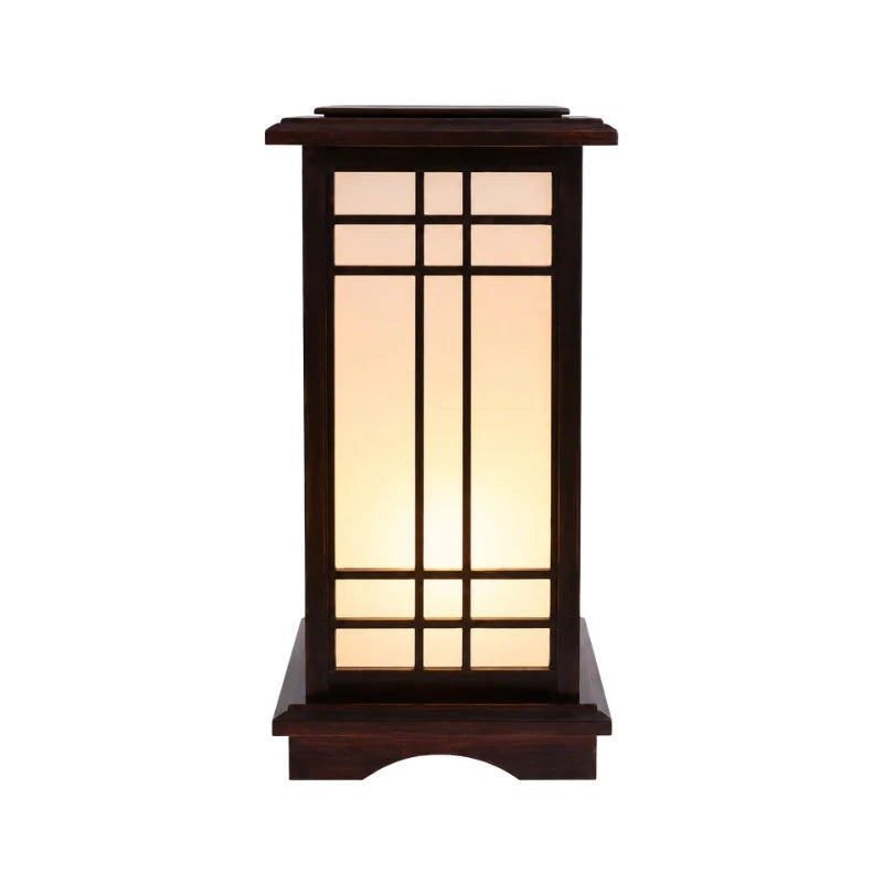 Japonská lampa Shoji s dřevěným rámem a LED osvětlením, moderní design pro vytvoření tepl 4