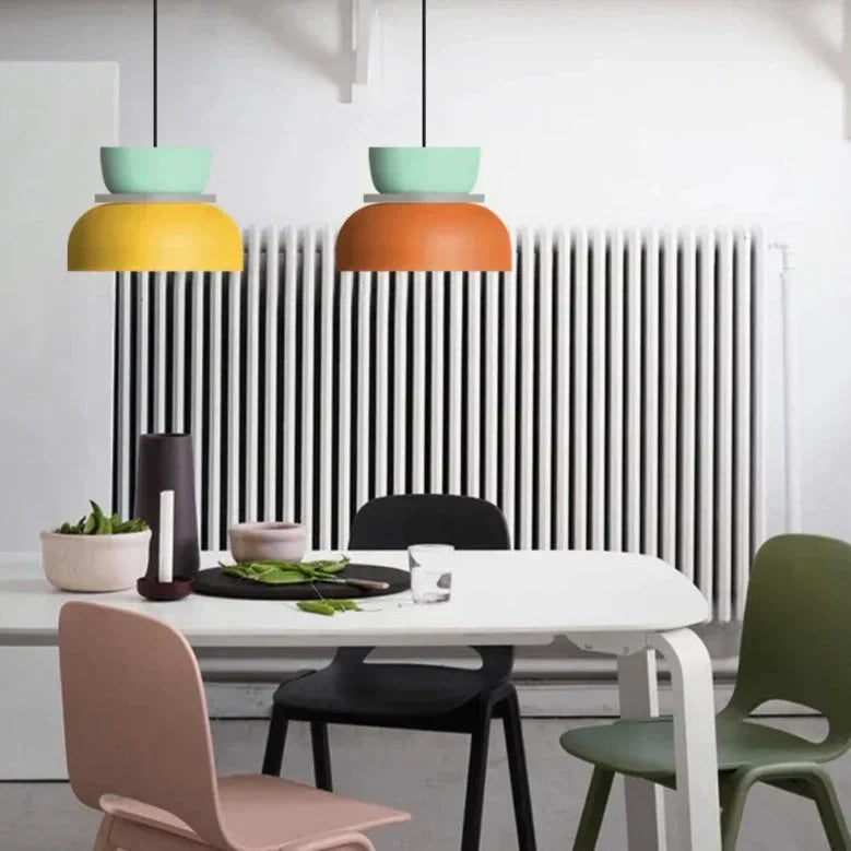 Jemná záře skandinávské závěsné lampy 3