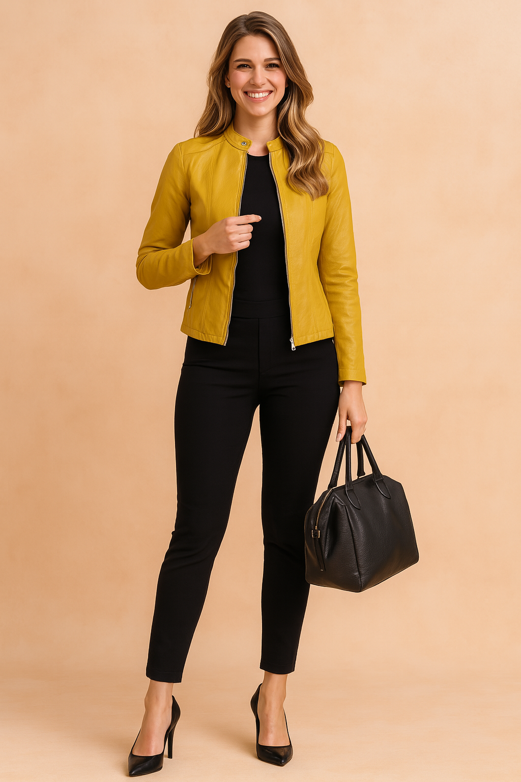 Klasická dámská bunda s minimalistickým stylem – úzký střih a nadčasová elegance 4
