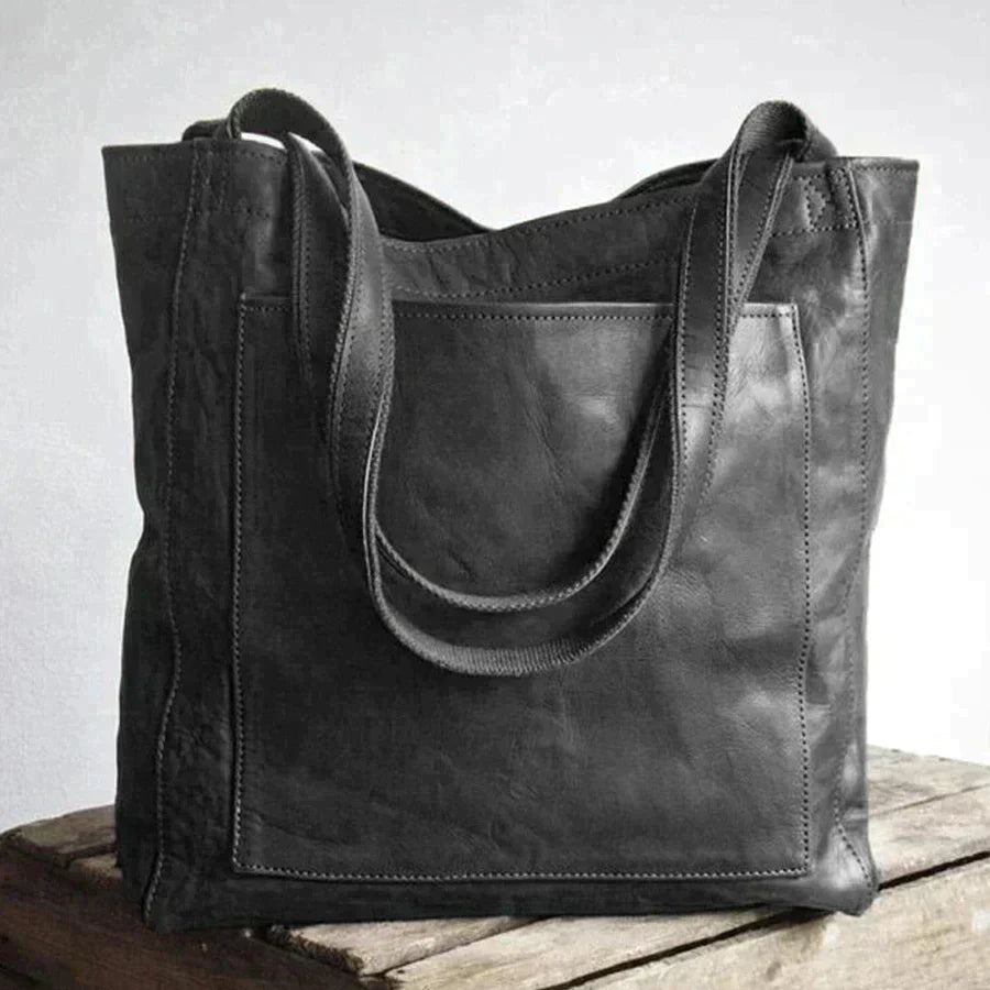 Klasická retro kabelka z přírodní kůže 6