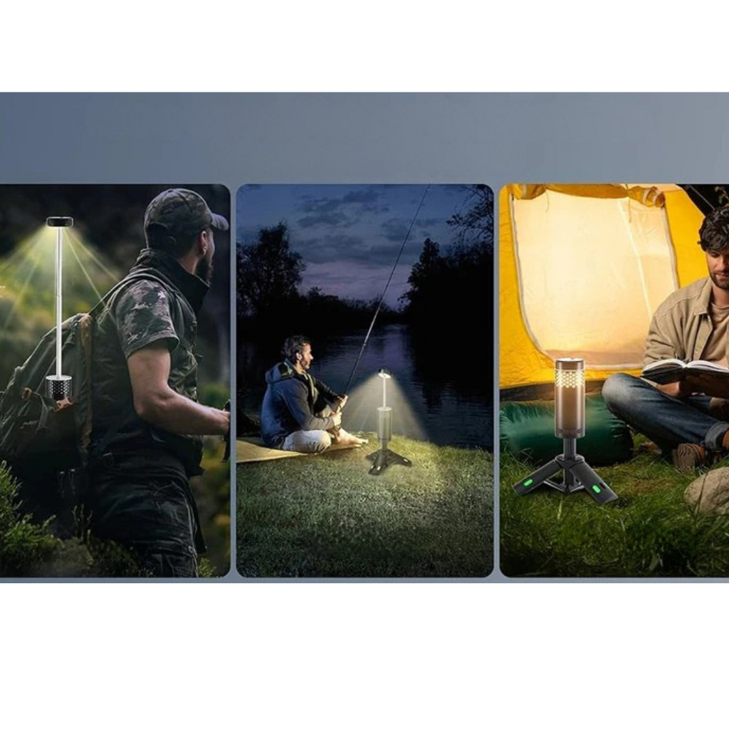 Kompaktní dobíjecí LED kempingová svítilna s magnetickým stojánkem – 10 000 mAh 3