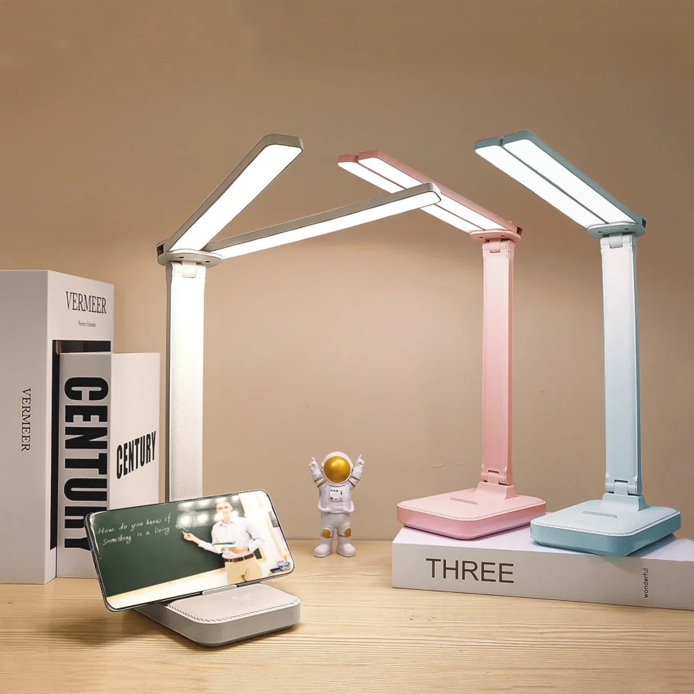Kompaktní skládací LED lampa s dotykovým ovládáním 0