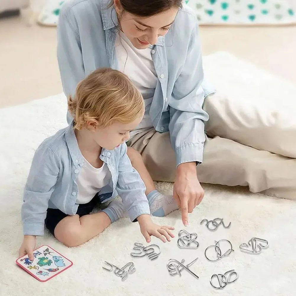 Kovový adventní kalendář s 24 dílky puzzle – vzdělávací senzorická hračka pro děti i dospělé 3