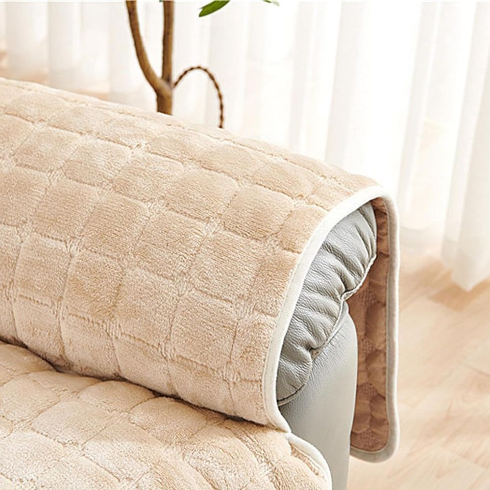Kryt na křeslo s protiskluzovým střihem a úložnou kapsou, moderní prošívaný design 5