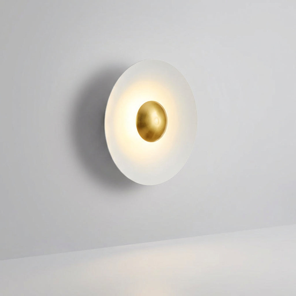 Kulatá LED nástěnná lampa se zlatou povrchovou úpravou – moderní nástěnná svítidla do ložnic a obývacích pokojů 0