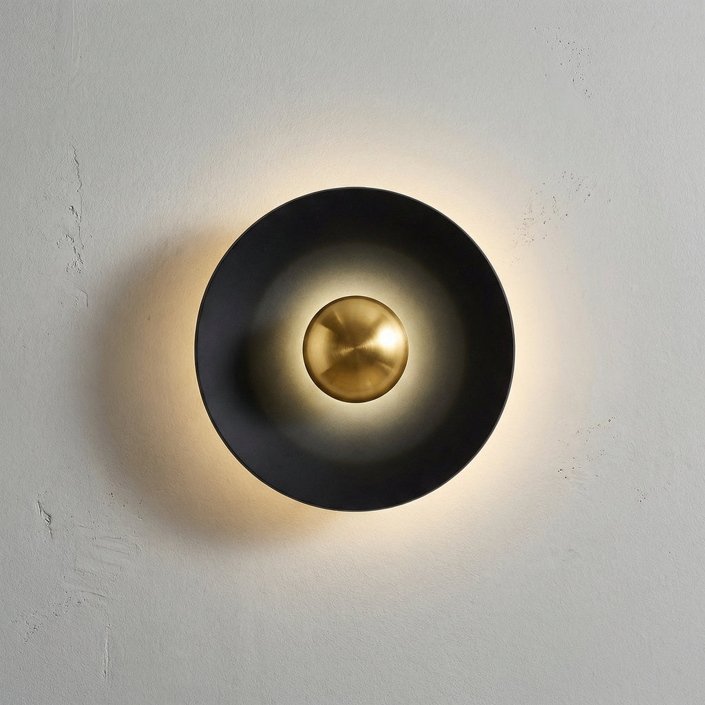 Kulatá LED nástěnná lampa se zlatou povrchovou úpravou – moderní nástěnná svítidla do ložnic a obývacích pokojů 5