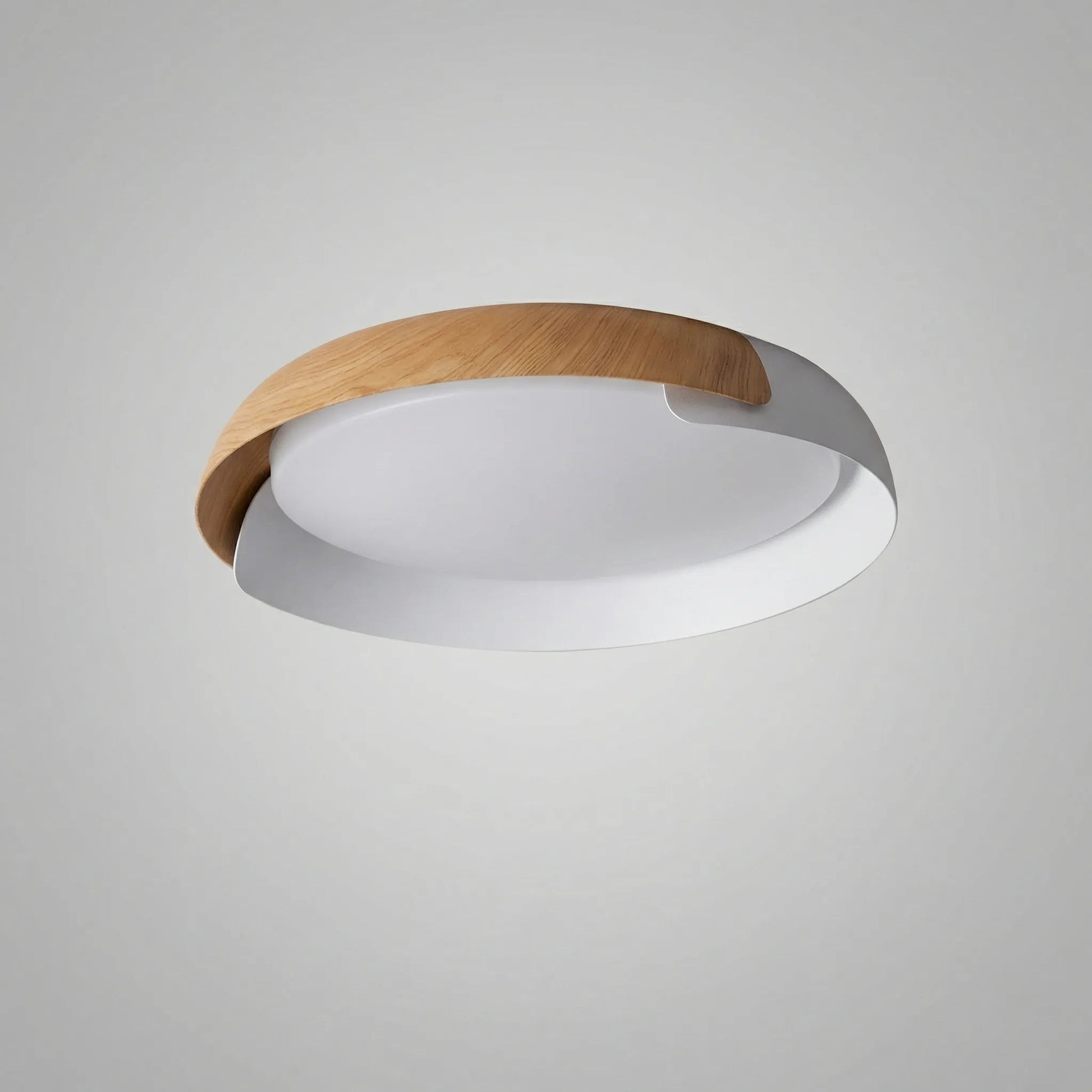 Kulaté LED stropní svítidlo s dálkovým ovládáním, imitace dřeva, úsporné, 42 cm – ideální do obývacího pokoje i ložnice 4