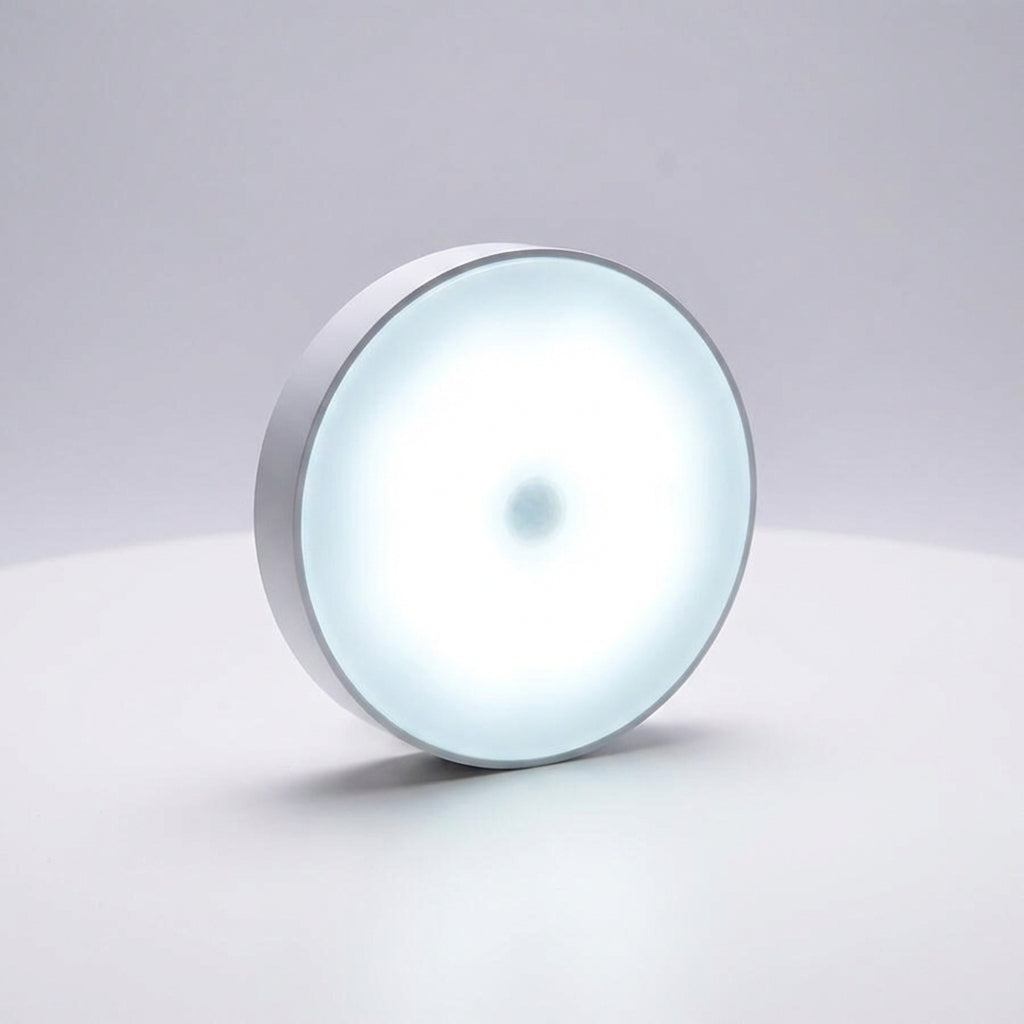 LED Lampa s Pohybovým Senzorem a Nastavitelným Jasem – Kulatá Bílá ABS Bezdrátová Montáž 0