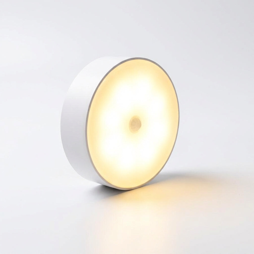 LED Lampa s Pohybovým Senzorem a Nastavitelným Jasem – Kulatá Bílá ABS Bezdrátová Montáž 1