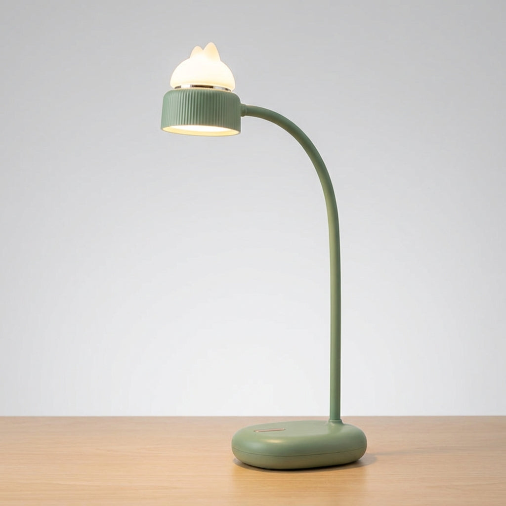 LED Noční Lampa pro Děti s Dotykovým Ovládáním a USB Nabíjením – Tvar Kočky, Měkké Světlo 0