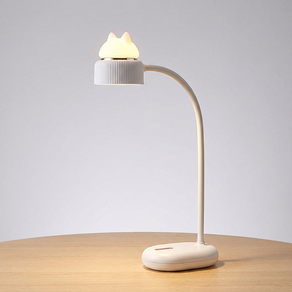 LED Noční Lampa pro Děti s Dotykovým Ovládáním a USB Nabíjením – Tvar Kočky, Měkké Světlo 5